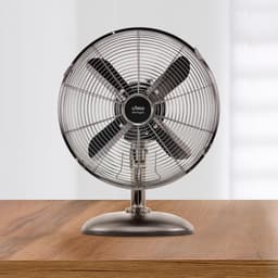 Tafelventilator 30cm - Staand Model met 3 Snelheden en Metal Look - 40W — thumbnail 3
