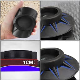 Mmgoqqt 4-Delige - Plastic Anti-Slip Pads - Zwart - Wasmachine Anti-Trill Mat - Duurzaam Vloerbescherming Voor Apparatuur — thumbnail 5