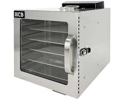 HCB® - Professionele Voedseldroger - 6 rekken - 230V - RVS / INOX droogoven - dehydrator - Horeca voedsel droger - 30x35.6x35.5 cm (DxBxH) - 10 kg - 7808