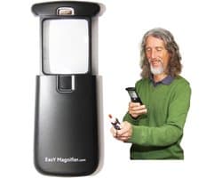 Reading Magnifier with LED Light - 30x Magnification for Small Texts - Great Gift for Seniors