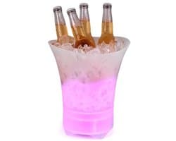 Party Ice Bucket met Draadloze Bluetooth Speaker en Kleurveranderende Lichten - Ideaal voor Feestjes en Buiten gebruik