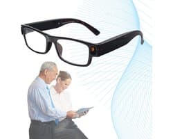 Verlichte Leesbril met USB Oplaadbare LED-lampjes | Krasbestendig en Compact