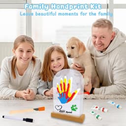 Hand- en Voetafdruk Set voor Gezin tot 5 Personen, Niet-Giftige Verf voor Kinderen, Kraamcadeau — thumbnail 4