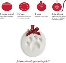Pootafdruk Ornament voor Honden en Katten - Perfecte DIY Keepsake voor Huisdierliefhebbers — thumbnail 3
