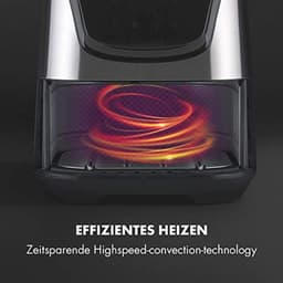 Zilverkleurige 5.4L heteluchtfriteuse met LCD-touchscreen en 8 programma's — thumbnail 2