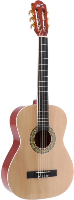 Klassieke Gitaar 3/4 - incl. gigbag en stemapparaat - Hout/naturel LaPaz 002 — thumbnail 4