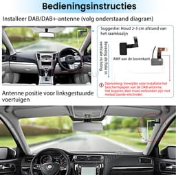 HexinexMarket Voor Android Stereo DAB+ Adapter Auto Digitale Tuner Radio Box USB Ontvanger Antenne — thumbnail 3
