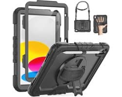 Schokbestendige Hoes voor iPad 11/10,9 inch met 360° Draaibare Standaard en Schouderband