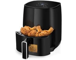 RVV® Mini airfryer - Airfryer - Airfryer klein - Zwart - ‎25cm x 30cm x 35cm