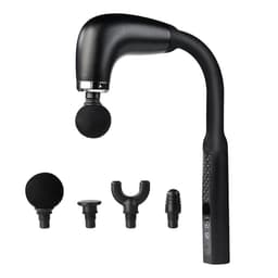 longziming -Massagepistool – 2-in-1 Percussie Massagepistool – Draadloos Percussiemassageapparaat – 9 Snelheden – 4 Massagekoppen en Lange Batterijduur – voor mannen en vrouwen– Zwart — thumbnail 1
