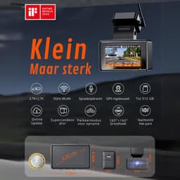 VIN® Dual Dashcam - Dashcam Voor Auto 5 GHz wifi 9MB/S - Voor en Achter Camera – Auto Camera Met Nachtzicht – Parkeermodus - G-Sensor — thumbnail 4