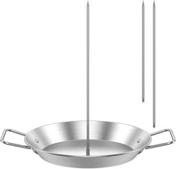 Verticale Vleesspies Set – Roestvrijstalen Rotisseriestandaard met 3 Verstelbare Spiesen (20/25/30 cm) voor Oven, Airfryer en BBQ — thumbnail 7
