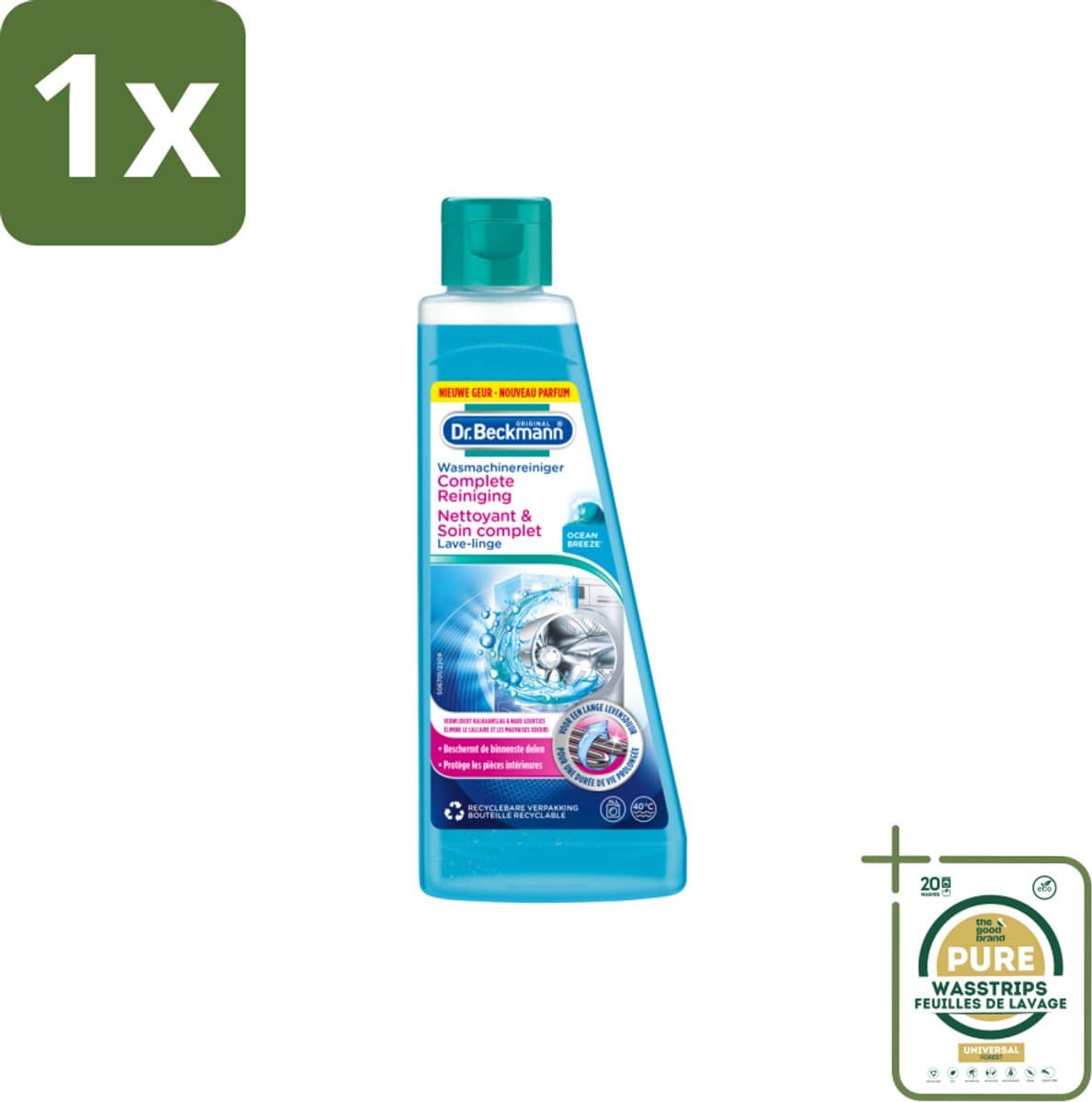 1 x Dr. Beckmann Wasmachinereiniger Ocean Breeze 250 ml- Wasmachine Reinigen - Kalk Verwijderen - Wasmachine Reiniger - Wasmachine Geur - Anti-kalk — afbeelding 1