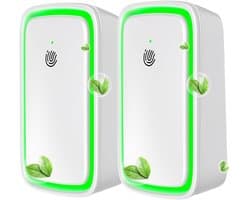 2-pack plug-in negatieve ionen luchtreiniger - Luchtreiniger - Negatieve ionen luchtreiniger - Luchtreiniger voor thuis - Negatieve ionen luchtreiniger - Wit