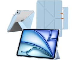 Transparante Beschermhoes met Standaard voor iPad Air 11 inch (M3/M2/2024/2022/2020) - Dun & Schokbestendig