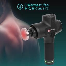 Massagepistool met Warmtekop en Verwisselbare Accu - 7 Massagekoppen en USB-Oplaadfunctie — thumbnail 4