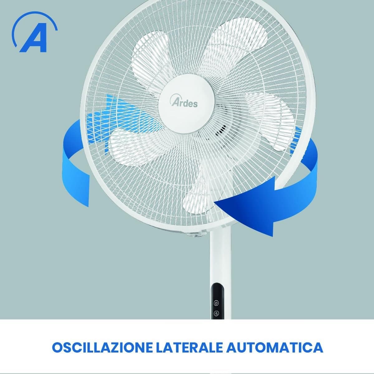 Multifunctionele 3-in-1 ventilator - Staande en tafelventilator met oscillerende functie - 5 vleugels, afstandsbediening en timer — afbeelding 1