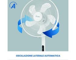 Multifunctionele 3-in-1 ventilator - Staande en tafelventilator met oscillerende functie - 5 vleugels, afstandsbediening en timer