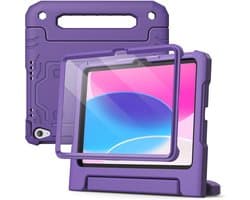 Kindvriendelijke iPad Hoes met Schermbeschermer en Schokbestendig Handvat voor 11e/10e Generatie