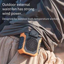 Draagbare Tailleclip Ventilator - USB Oplaadbaar, Mini Halsventilator voor T-shirts en Jassen — thumbnail 1
