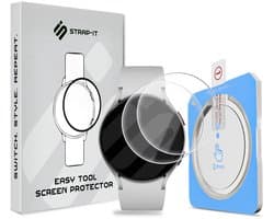 Strap-it 2-pack Screenprotector met One-Click Tool screen protector display bescherming geschikt voor Samsung Galaxy Watch 6 44mm