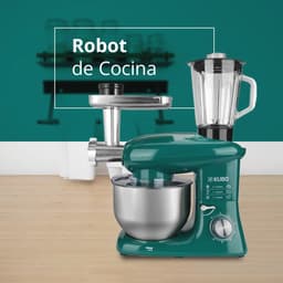 Keukenmachine met 7 accessoires voor veelzijdig koken - Groen - 6 Liter — thumbnail 2
