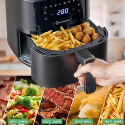 Airfryer XL 4.0L met Touchscreen - 8 Programma's - 1500W - Gezond Frituren & Energiebesparend — thumbnail 3