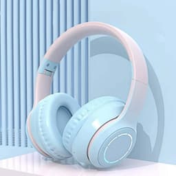 Draadloze Bluetooth-koptelefoon voor kinderen, met microfoon, stereogeluid, opvouwbaar en verstelbaar, geschikt voor kinderen en volwassenen, ideaal voor scholen. — thumbnail 1