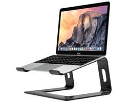 Laptop koelstandaard - Computer standaard - Laptop standaard - Universeel - Metalen beugel - Aluminiumlegering - Zwart