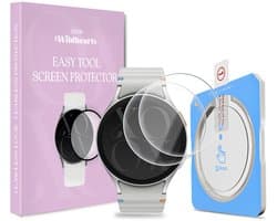 xoxo Wildhearts screenprotector geschikt voor Samsung Galaxy Watch 7 - 40mm - Gehard glas - Beschermglas - Duopack - Glasplaatje - Eenvoudig te installeren met one-click tool - 2 stuks