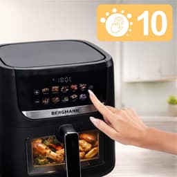 BERGMANN YI Air Fryer - 8L Capaciteit - 1750W - Vetvrij frituren - Inclusief Receptenboek — thumbnail 1