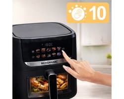 BERGMANN YI Air Fryer - 8L Capaciteit - 1750W - Vetvrij frituren - Inclusief Receptenboek