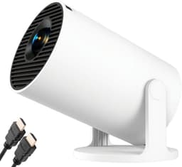 Aurixi® Draagbare beamer - Beamer - Projector - Mini Beamer - Wit -10cm x 9cm x 16cm — thumbnail 1