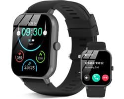 Smartwatch met Telefoonfunctie, 1.83 Inch Scherm, Hartslagmeter en Fitness Tracker