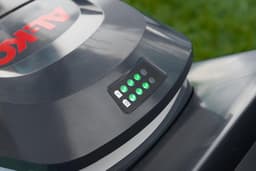Accugrasmaaier - Elektrische maaier - Gazon onderhoud - Compact en lichtgewicht - 38 cm maaibreedte - Zwart grijs — thumbnail 4