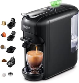 Koffiezetapparaat - Espressomachine - Thuis Koffie Maken - 5-in-1 Compatibel - 600 ml - Zwart — thumbnail 1