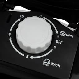 NBAP® Mini Wasmachine met Centrifuge - Voor Kleine Wasgoed - Meerdere Programma's - Zwart — thumbnail 4