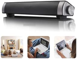 Soundbar - Soundbar met Draadloze Subwoofer - Box - TV Speaker - Soundbars - Bluetooth - Ingebouwde subwoofer - Home Cinema Geluid- Zwart — thumbnail 5