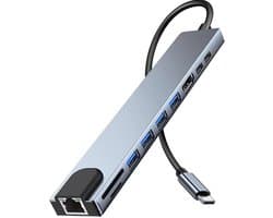 Hdmi Adapter, 10-In-1 Laptop Docking Station, Sd / Tf Kaartlezer, Usb 3.0/2.0, Pd 100w, Lan Usb-C, Typec Naar Hdmi Docking Station