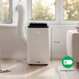 Princess Mobiele Airco - 9000 BTU - Smart - 3-in-1 - Airconditioner - Ventilator - Luchtontvochtiger - App Bedienbaar - WiFi - Afstandsbediening - Touchscreen - Incl. Raamdichting Kit - 358909 — thumbnail 7