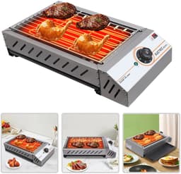 LeeuwenChoice® Elektrische BBQ - RVS Camping Grill - Outdoor BBQ Brander — thumbnail 1