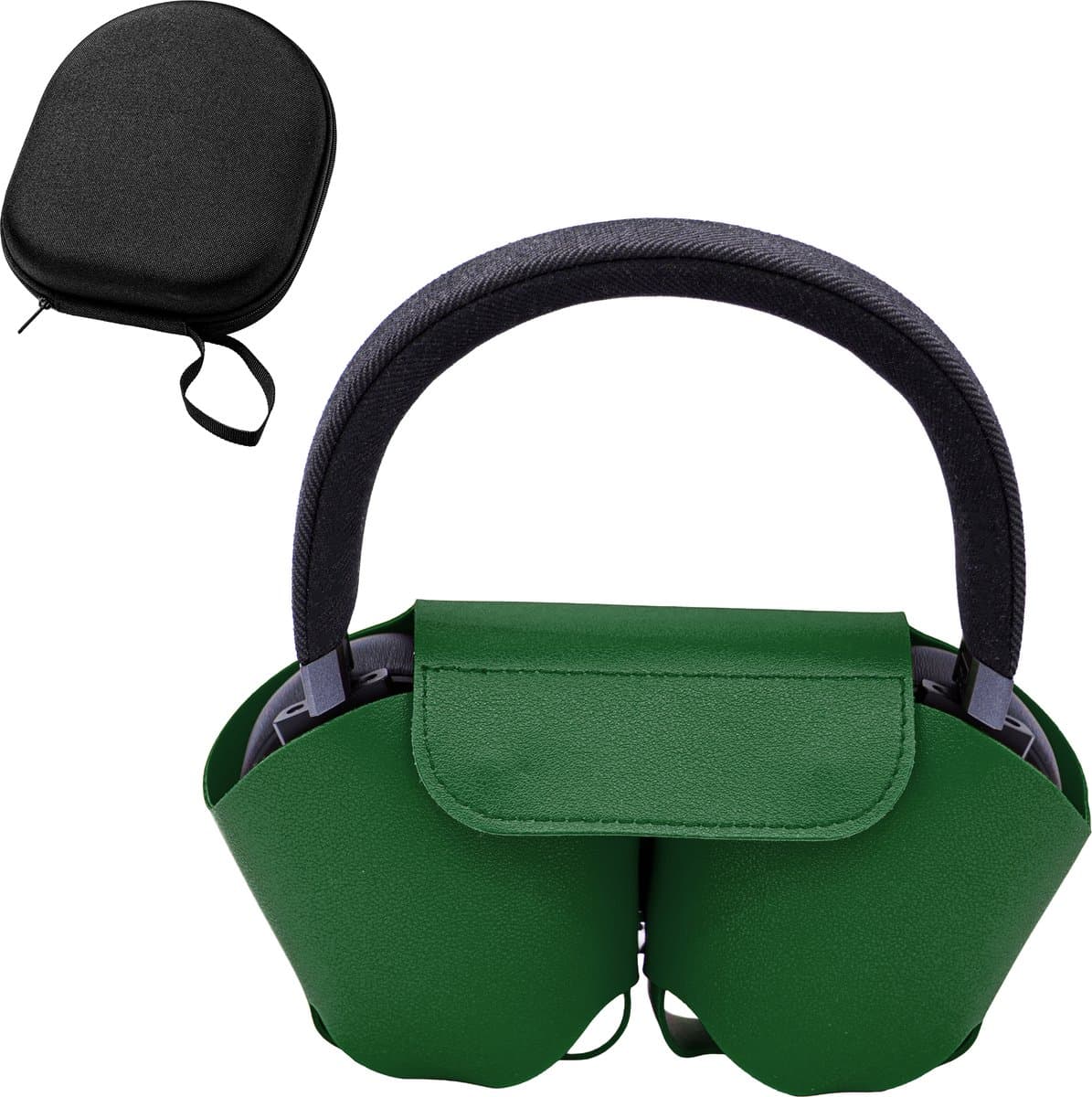 Case geschikt voor AirPods Max - Groen - Cover - Hoesje - Volledige Bescherming - Stevig — afbeelding 1