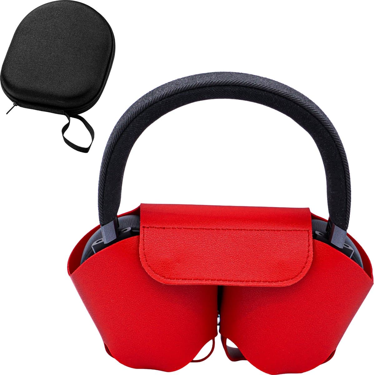 Case geschikt voor AirPods Max - Rood - Cover - Hoesje - Volledige Bescherming - Stevig — afbeelding 1