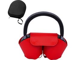 Case geschikt voor AirPods Max - Rood - Cover - Hoesje - Volledige Bescherming - Stevig