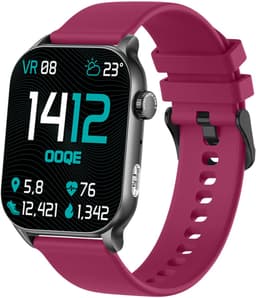 OOQE WATCH PRO 8 - Smartwatch Heren en Dames | Geschikt voor iOS en Android | AMOLED | Notificaties | Gezondheidsanalyse | Sportanalyse | GPS Koppeling | Bellen | Muziek/Audio Luisteren | Ergonomisch | Nederlandstalig | Paars — thumbnail 1