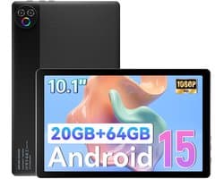 Hotlight MB1001 - Android 15 Tablet - 10.1 inch - 20(3+17)GB RAM/64GB ROM– 5000mAh - Zwart