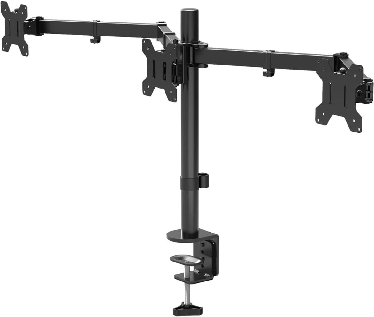 SCH® Monitor Arm 3 Schermen - Monitor Arm - Zwart - 122cm x 8cm x 46cm — afbeelding 1
