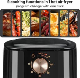 Airfryer 4 Liter met Timer en Hoge Wattage voor Gezonde Frituur en Grillen — thumbnail 7