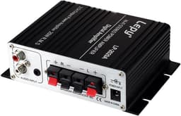Compacte HiFi Stereo Versterker - 2x20 Watt - Zwart - Geschikt voor MP3, Telefoon en DAC — thumbnail 2