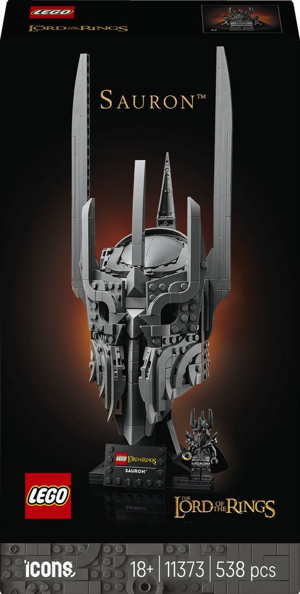 LEGO Icons - The Lord of the Rings: De Helm van Sauron Bouwpakket voor Volwassenen en Woondecoratie - 11373 — afbeelding 1